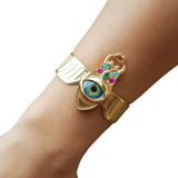 Scarab Eye Cuff Bracelet