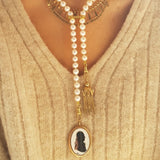 Tie Pearl Necklace