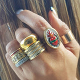 Flaming Heart Ring