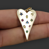 Stoned Heart Pendant