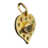 Heart Evil Eye Pendant