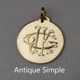 Engraved Discs 1 ONE INITIAL