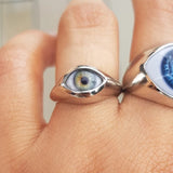 Small Signet Eye Ring