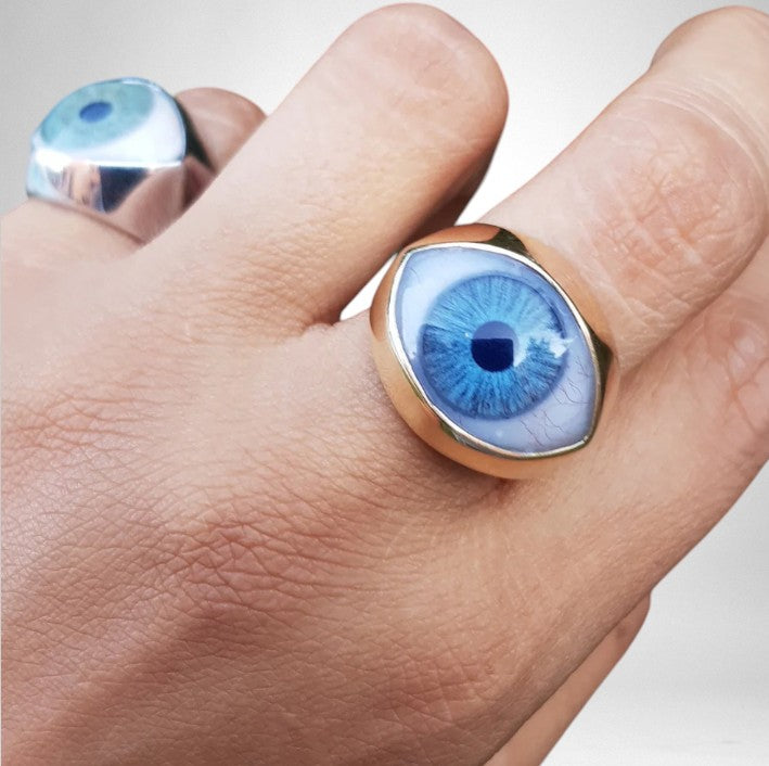 Evil Eye Large Signet Ring
