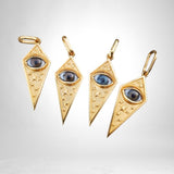 Gold Starry Eye Pendant.