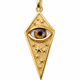 Gold Starry Eye Pendant.