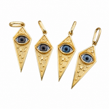Gold Starry Eye Pendant.
