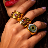 Evil Eye Large Signet Ring
