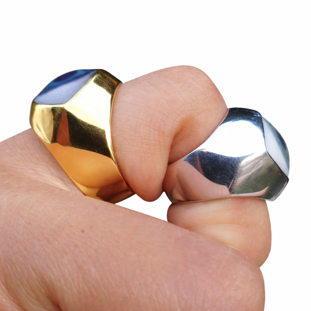 Evil Eye Large Signet Ring