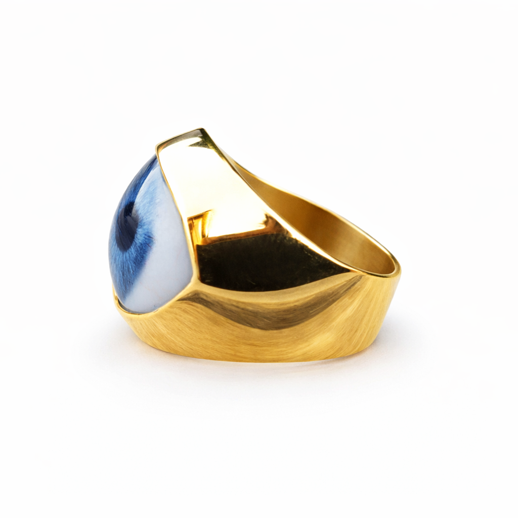 Evil Eye Large Signet Ring