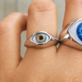 Small Signet Eye Ring