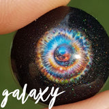 Galaxy Eye Pendant Silver and 18k Gold