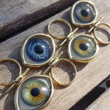Evil Ankh Eye Gold Pendant