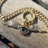 Flying Eye Charm Pendant