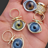 Evil Ankh Eye Gold Pendant