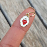 Sacred Heart Gold Pendant Charm