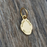 Sacred Heart Gold Pendant Charm