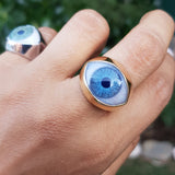 Evil Eye Large Signet Ring