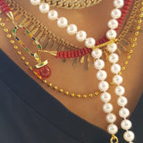 Tie Pearl Necklace