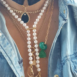 Tie Pearl Necklace
