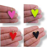 Enamel Heart Pendant