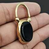 Padlock with Natural Stone